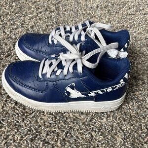 Nike Air Force 1 Kids Blue Sneakers